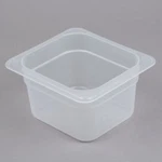 Cambro 64PP190 1/6 Size Translucent Polypropylene Food Pan - 4" Deep. Fixed Price $10.99.