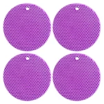 7-INCH Round Trivet Mats 4 Pack Silicone Hot Pads, Non-slip Heat Resistant,.... Fixed Price $12.20.