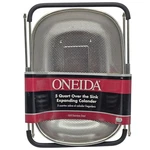 Oneida 5 Quart Over The Sink Stainless Steel Colander Strainer Expandable Grip. Fixed Price $16.95.