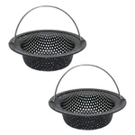 Beryler 2 Pcs Black Kitchen Sink Drain Strainer With 4.5" Handle,. Fixed Price $16.99.