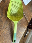Joseph Scoop Plus Colander/green On GREEN/13 1/2. Fixed Price $15.00.