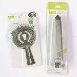 True Stainless Steel Cocktail Strainer + 6" Ice Tongs Barware Mix Drinks New. Fixed Price $12.99.
