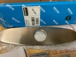 Bocchi Oval Deck Plate For Kitchen Faucets 8-IN Stainless Steel. Fixed Price $27.99.