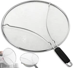 Splatter Screen Grease Guard 13 Inch Stainless Steel Frying Pan. Fixed Price $15.99.