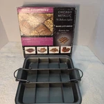 Chicago Metallic Slice Solutions Brownie Pan Non-stick Bake Lift Serve 9X9X2.75. Fixed Price $20.00.