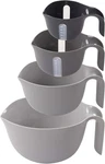 4-PIECE Nested Mixing Bowl Set, Gray Assortment, GMBS4-432, Pieces. Fixed Price $53.99.