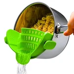 Kitchen Gizmo Snap N' Clip On Strainer For Pots And Pans - Collapsible.... Fixed Price $23.60.
