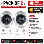 Oxo Softworks Silicone Sink Strainer, Pack 2 Flexible & Reliable. Fixed Price $38.99.