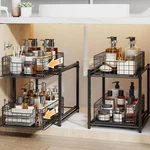 Under Sink Organizer, 2-TIER Pull Out Cabinet Adjustable Height Ba.... Fixed Price $45.27.