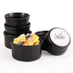 Yachi Black Souffle Ramekins: 8OZ 6 Pieces Ceramic Baking Set Oven Sa.... Fixed Price $29.14.
