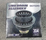 Botemy B9171 Bronze Kitchen Sink Drain 3.5" Strainer Stainless Steel Nib. Fixed Price $29.00.