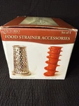 Victorio Set 4 Food Strainer Accessories Salsa Berry Pumpkin Spiral W/3 Gaskets. Fixed Price $41.00.