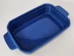 Martha Stewart Bakers Rectangle Stoneware Baking Dish, Blue. Fixed Price $29.99.