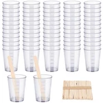 Gartful Resin Mixing Cups And Sticks, 110 Packs Epoxy Measuring 50ML, Clear. Fixed Price $22.96.