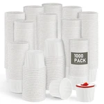 Xelsluthe 1000 Pack Souffle Cups Disposable Paper Condiment Oz.... Fixed Price $32.18.