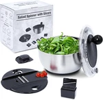 Stainless Steel Salad Large 5.28QT - Spinners Best Rated For Home. Fixed Price $117.39.