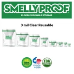Smelly Proof Clear Bags 3 Mil 7 Sizes / X5 Or Lot Sacks Free Ship. Fixed Price $46.55.