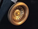 Signature Hardware SHBS140MG 3-1/2" Kitchen Sink Basket Strainer Matte Gold. Fixed Price $31.85.