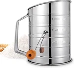 Flour Sifter, 3 Cup For Baking Fine Mesh Rotary Hand Crank With.... Fixed Price $16.16.