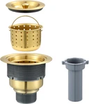 3-1/2 Inch Kitchen Sink Drain Assembly With Removable Deep Strainer Basket, Seal. Fixed Price $40.63.