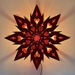 Scandinavian Swedish Wooden Welcome Star Folk Art Christmas Nordic Light Up Euc. Fixed Price $75.00.