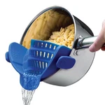 Snap N' Silicone Clip-on Strainer For Pots Pans And Bowls Heat-res.... Fixed Price $26.82.