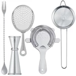Homestia Cocktail Strainer Set Bar Tools Stainless 9" L, 4PCS + Silver. Fixed Price $28.74.
