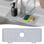 Amerner Kitchen Sink Splash Guard, Silicone Faucet & 14 In, Gray. Fixed Price $21.90.