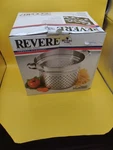 New Vtg Revere Ware Qt Stainless Steel Colander Steamer Insert 3500487. Fixed Price $75.00.