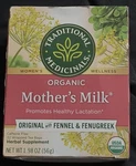 Traditional Medicinals Herbal Tea Organic Mothers Milk, 32 Bags Bb 05/2026. Fixed Price $5.99.