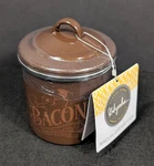 Ayesha Curry Modern Traditions Enamel Steel Bacon Grease Can Brown Nwt. Fixed Price $8.99.