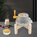 Natural Hemp Stone Mill, Crank Grinder For Flour Nut Spice, Wood Handle. Fixed Price $157.36.