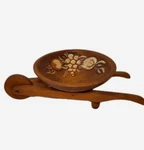 Vintage Woodcraftery Wooden Wheelbarrow Nut Bowl Farmhouse Table Decor. Fixed Price $20.00.