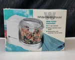 White Westinghouse Mini Food Processor Chopper WCH0100 Kitchen Tool New Open Box. Fixed Price $34.99.