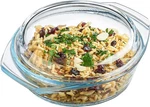 Simax Casserole Dish With Lid, 24 Ounce Round Glass Cookware, Oven And Microwave. Fixed Price $31.99.