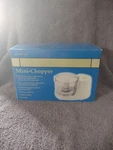 Asmc 100 White Mini- Food Chopper 1.5 Cup Capacity Easy Spacesaving New Box. Fixed Price $9.99.