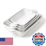Fobenta Casserole Dishes For Oven - Ceramic Bakeware Sets Of 4, Rectangular Baki. Fixed Price $67.23.