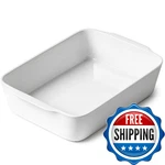 Hombene 3.3 Qt Ceramic Baking White Casserole Dish,lasagna Pan For Oven,. Fixed Price $50.97.