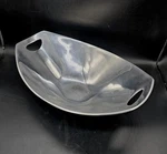 Dansk Jhq Jens Quistgaard Classic Fjord Large Metal Serving Bowl 16X11". Fixed Price $69.00.