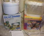 Kitchen Club Multi Rotary W/ Tray & Progressive Deluxe Flow-thru Salad Spinner. Fixed Price $18.00.