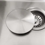 Kitchen Sink Stopper, Flat Decor Cover 304 Stainless Steel Drain. Fixed Price $14.86.