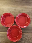 3 Onemore Pie Pans, 6.8 Inch Small Chicken Pot Plates 16 Oz Deep Dish Red. Fixed Price $25.00.
