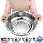 Nuogo 4 Pcs Stainless Steel Mixing Bowls - Extra Large Metal Basin Set. Fixed Price $72.72.
