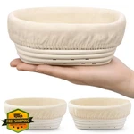 Fanfanwin 2PK Oval Banneton Proofing Baskets 6.5" Dough Bowl. Fixed Price $27.99.
