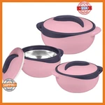Pinnacle Insulated Casserole Dish With Lid 3 Pc. Set 2.6/1.5/1 Qt. Hot Pot Food. Fixed Price $71.48.