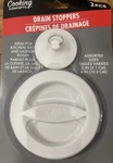 Cooking Concepts 1PK Of 2PCS White Drain Stoppers-brand New-ships 24 Hours. Fixed Price $13.88.