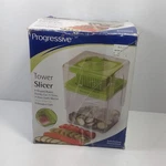 Progressive Tower Slicer Manual Set W/container & Food Holder Green/clear (X-05). Fixed Price $11.99.