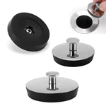Recdec 3 Pack Bathtub Sink Plug Silver Black. Fixed Price $9.08.