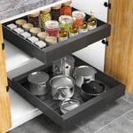 Merrylun Expandable Pull Out Cabinet Organizer ADHESIVE,21"DEEP 1PACK Slide. Fixed Price $31.87.