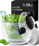 Large Salad Spinner With Drain, Bowl, Colander Quick Easy Multi-use Le. Fixed Price $31.78.
